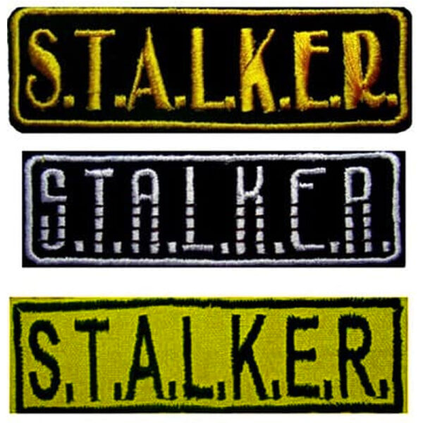 Set of 3 STALKER Embroidered Strip Patches,