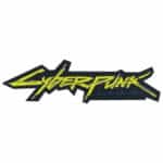 Vibrant Cyberpunk 2077 Yellow Logo Patch with multiple backing options.
