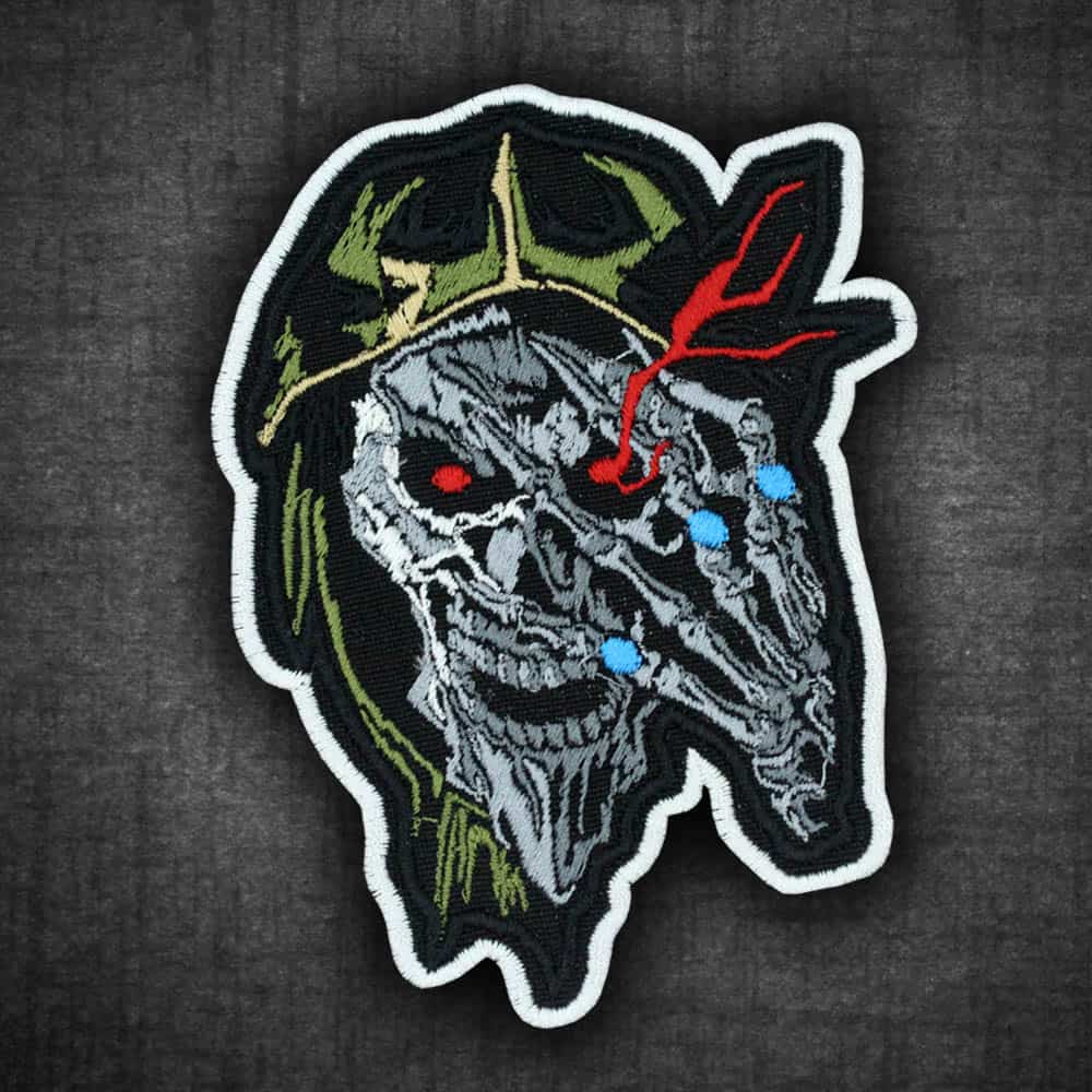 Anime Overlord Embroidery Ainz Ooal Gown Iron on Patch Embroidered gift