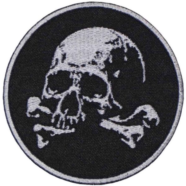 Versatile Skull Airsoft Patch with Detailed Embroidery