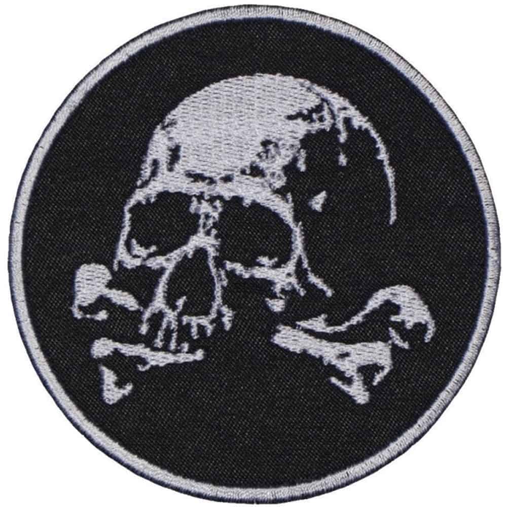 Versatile Skull Airsoft Patch with Detailed Embroidery
