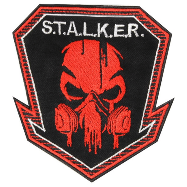 S.T.A.L.K.E.R. embroidered “Skull with respirator” Halloween handmade gift Airsoft patch