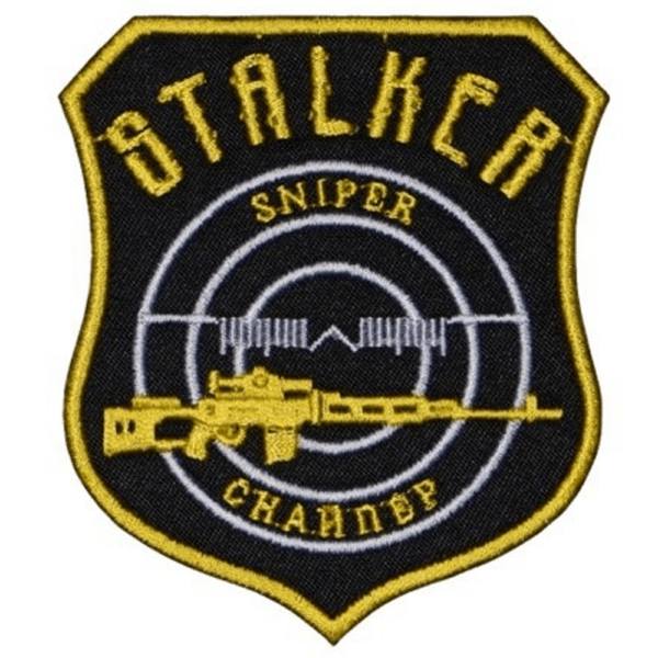 S.T.A.L.K.E.R. embroidered “SVS sniper riffle” Khaki / Yellow Halloween Airsoft tactical game patch