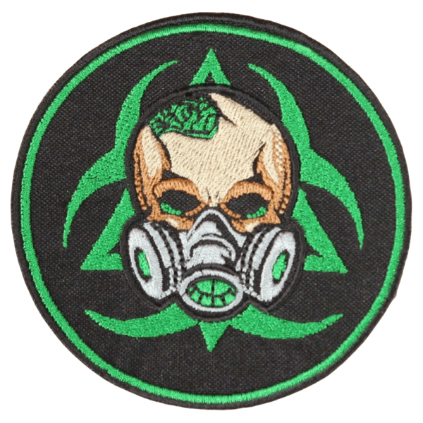 S.T.A.L.K.E.R. embroidered “Skull with respirator” Halloween handmade gift Airsoft patch #2
