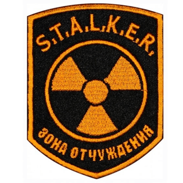 S.T.A.L.K.E.R. embroidered Exclusion Zone handmade Stalker Halloween Airsoft Chernobyl gift Sleeve patch #3