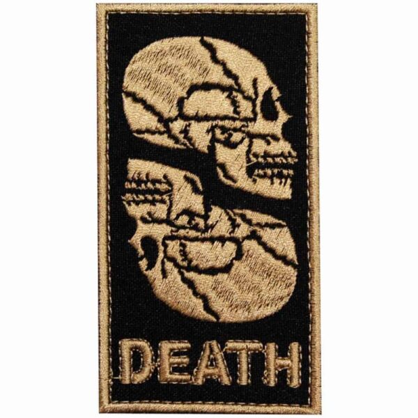 Handmade Skull Patch with Airsoft Embroidery