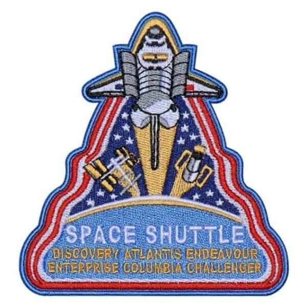 NASA Atlantis Shuttle Embroidered Sew-on | Iron-on | Velcro Patch