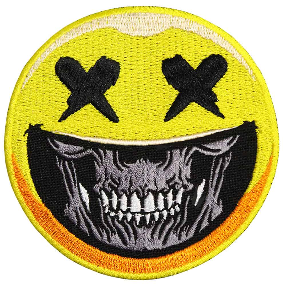 Halloween Skull X-Smile Patch