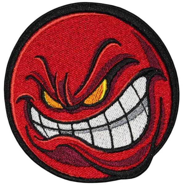 Angry Red Smile Patch