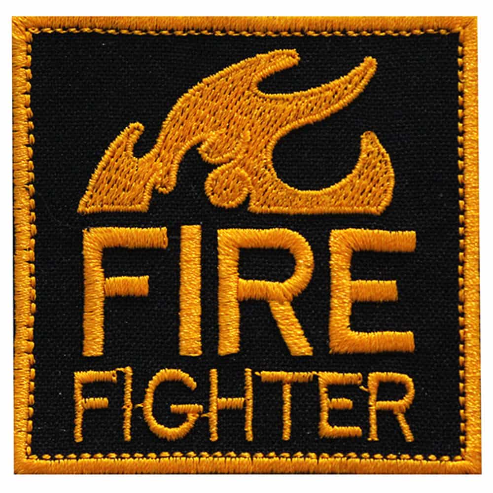 Customized Fire Fighters Airsoft Embroidered Patch