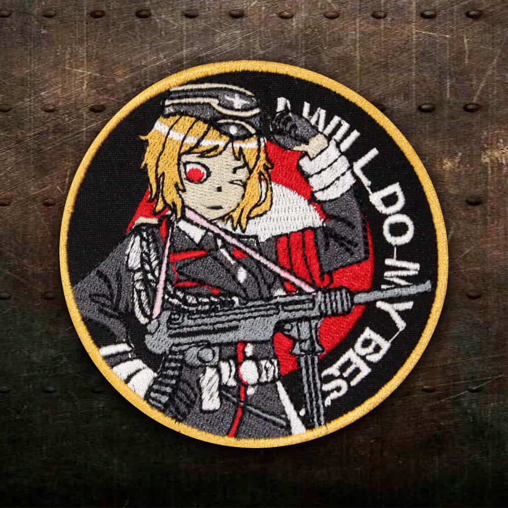 Close-up of an Anime Airsoft patch