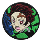 Embroidered patch of Tanjiro Kamado from Demon Slayer