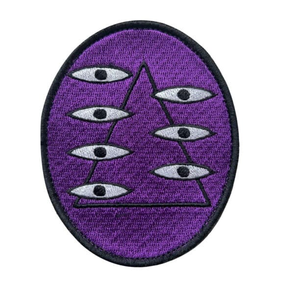 Embroidered patch featuring the Lilith Mask from Neon Genesis Evangelion.